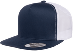 Yupoong 6006T Classic Trucker Snapback Hat, Flat Bill - Lot of 100 Hats - YP Classics®