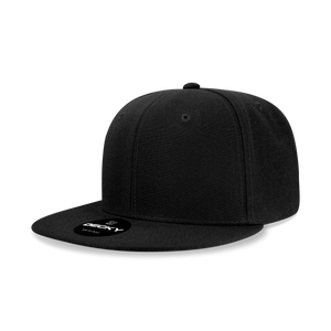 Decky 6020 High Profile 6 Panel Snapback, Flat Bill Hat -