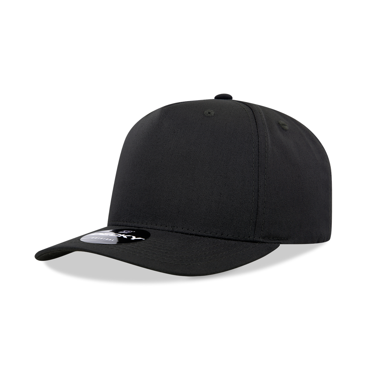 Decky 6024 - 5 Panel Mid Profile, Structured Cotton/Poly Blend Cap