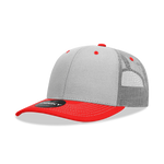 Decky 6031 - 6 Panel Mid Profile Structured Contra-Stitch Trucker Hat - CASE Pricing