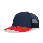 Decky 6031 - 6 Panel Mid Profile Structured Contra-Stitch Trucker Hat - CASE Pricing