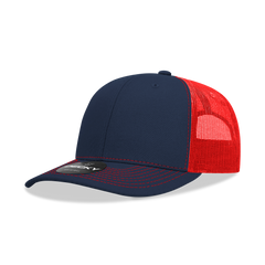 Decky 6031 - 6 Panel Mid Profile Structured Contra-Stitch Trucker Hat - CASE Pricing (Colors 2 of 2) -