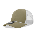 Decky 6040 - 5 Panel Mid Profile Structured Cotton/Poly Blend Trucker w/Rope