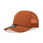 Decky 6040 - 5 Panel Mid Profile Structured Cotton/Poly Blend Trucker w/Rope