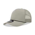 Decky 6040 - 5 Panel Mid Profile Structured Cotton/Poly Blend Trucker w/Rope