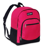 Everest Casual Backpack with Side Mesh Pocket Hot Pink/Black