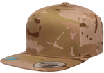 Yupoong 6089MC MultiCam Camo Snapback Hat, Flat Bill Cap, Camouflage - YP Classics®