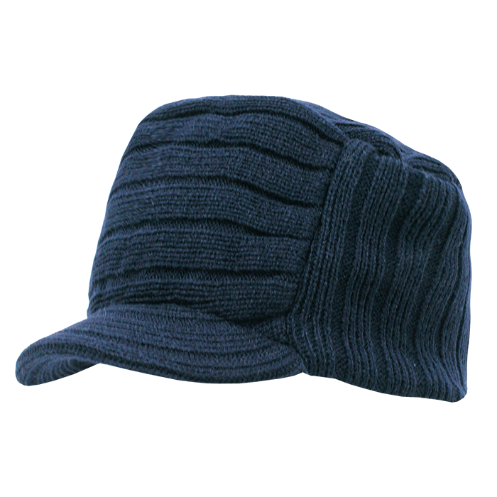 Decky 615 - Knitted Flat Top Cap with Visor, Knit Beanie – The Decky 615 - Knitted Flat Top Cap with Visor, Knit Beanie – The