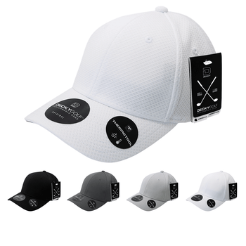 Dimple Pattern L/C Structured Hat - Golf & Sports Cap - Decky 6201