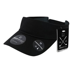 Dimple Pattern Sun Visor - Golf & Sports Cap - Decky 6204 -