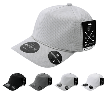 Dimple Pattern 5 Panel Hat - Golf & Sports Cap - Decky 6206