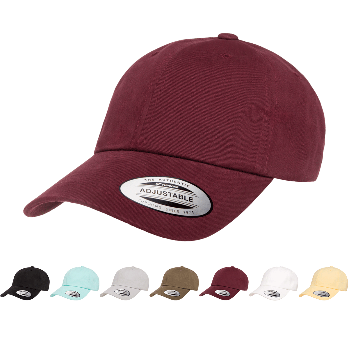 Dad Park Cotton Wholesale - Hat – The Relaxed Yupoong Twill YP 6245PT Cap, Peached Classics
