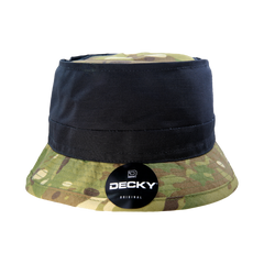 Decky 6313 MultiCam Camo Structured Bucket Hat, Camouflage Sun Hat -