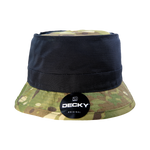 Decky 6313 MultiCam Camo Structured Bucket Hat, Camouflage Sun Hat