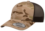 Yupoong 6606MC MultiCam® Camo Retro Trucker Hat, Baseball Cap with Mesh Back - YP Classics®