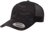 Yupoong 6606MC MultiCam® Camo Retro Trucker Hat, Baseball Cap with Mesh Back - YP Classics®