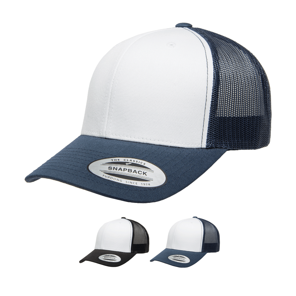 Yupoong 6606W Retro Trucker Hat, Baseball Cap with Mesh Back Yupoong 6606W Retro Trucker Hat, Baseball Cap with Mesh Back