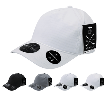 Grid H20 5 Panel Hat - Golf & Sports Cap - Decky 7106