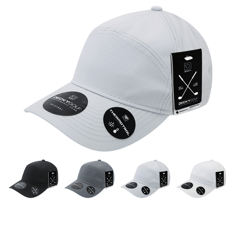 Grid H20 7-Panel Hat - Golf & Sports Cap - Decky 7111