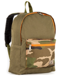 Everest Backpack Book Bag - Back to School Basic Color Block Style Olive/Camo
