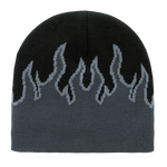 Decky 8003 - Fire Beanie, Flame Knit Cap