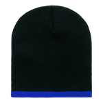 Decky 8007 - Acrylic Striped Short Beanie, Knit Cap