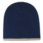 Decky 8007 - Acrylic Striped Short Beanie, Knit Cap