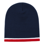 Decky 8015 - Double Striped Beanie, Knit Cap