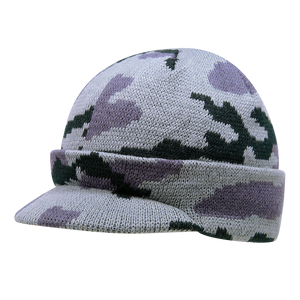 Decky 8034 - Camo Hybricap, Camouflage Beanie, Knit Cap -