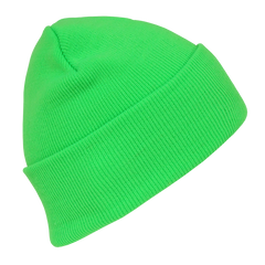 Decky 813 - Neon Long Beanie, Acrylic Knit Cap -