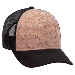 Otto 6-Panel Low Profile, Cork Trucker Hat, Mesh Back - 83-1212 -