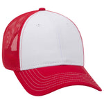 OTTO CAP 6 Panel Low Profile Mesh Back Trucker Hat, Cotton Blend Twill - 83-1239