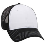 OTTO CAP 6 Panel Low Profile Mesh Back Trucker Hat, Cotton Blend Twill - 83-1239