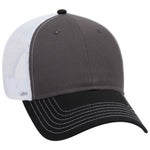 OTTO CAP 6 Panel Low Profile Mesh Back Trucker Hat, Cotton Blend Twill - 83-1239