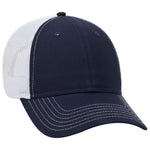 OTTO CAP 6 Panel Low Profile Mesh Back Trucker Hat, Cotton Blend Twill - 83-1239