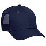 Otto 6 Panel Low Pro Mesh Back Trucker Hat, Cotton Blend Twill Cap - 83-473