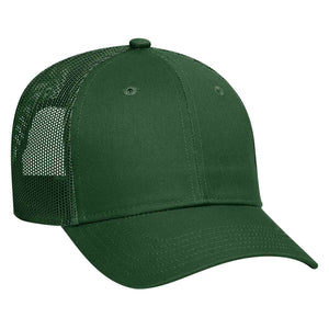 Otto 6 Panel Low Pro Mesh Back Trucker Hat, Cotton Blend Twill Cap - 83-473 -