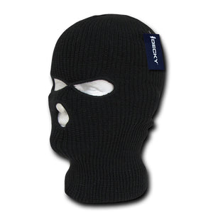 Lot of 6 Decky Face Masks (3-Hole) Ski Mask Balaclava Cover Bulk -