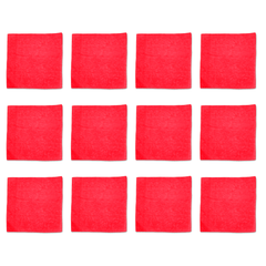 Bandanas - 12 Pack, 100% Cotton, Red - Bandannas, Bandana, Bandanna, Size: 22