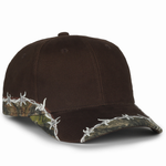 Outdoor Cap BRB605 - Camo with Barbed Wire Cap