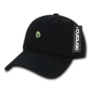 Avocado Guacamole Baseball Cap Dad Hat, 100% Cotton, Black