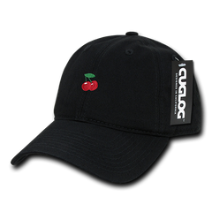 Cherry Cherries Baseball Cap Dad Hat, Black -