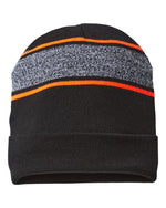 Cap America RKV12 USA-Made Variegated Striped Cuffed Beanie