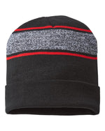 Cap America RKV12 USA-Made Variegated Striped Cuffed Beanie