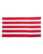 Carmel Towel Company Cabana Stripe Velour Beach Towel - C3060S