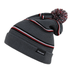 Kinabalu Slouch Striped Beanie, Pom Knit Cap - Cuglog K020
