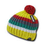 Mont Ventoux Beanie, Knit Cap, Cable Knit with Pom Pom - Cuglog K028