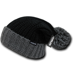 Rainier Beanie, Knit Cap, Cuff Beanie with Pom Pom - Cuglog K030 -