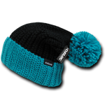 Rainier Beanie, Knit Cap, Cuff Beanie with Pom Pom - Cuglog K030