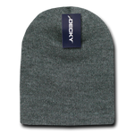 Decky KCS Short Beanie, Blank Knit Cap